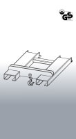 EICHINGER Lasthaken Stapler-Aufsatz für 2 Zinken, 3000 kg,  reinorange