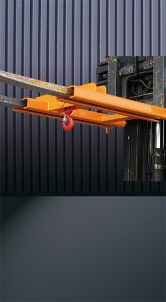 EICHINGER Lasthaken Stapler-Aufsatz für 2 Zinken, 5000 kg, anthrazitgrau