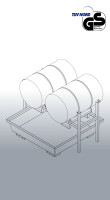 EICHINGER Fassregal zum Konfigurieren, 2275.1 reinorange: Stapelgestell mit Fassauflage für 1 x 200 LIter, Fass