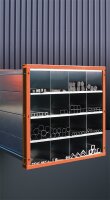 EICHINGER Wabenregal 1000x1000x3000 64/8x8, Waben verzinkt, Rahmen anthrazitgrau