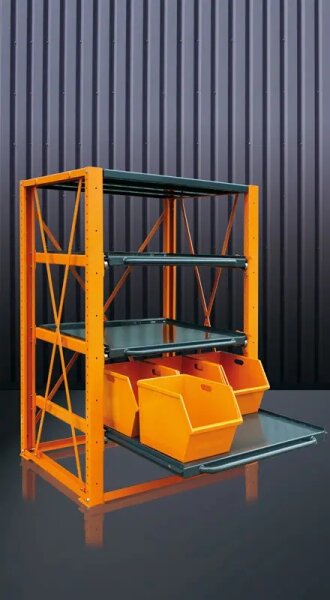 EICHINGER Schwerlast-Regal mit ausziehbaren Fachböden, 2280.9 anthrazitgrau