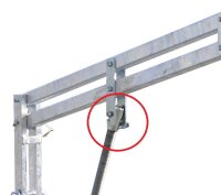 MÜBA Distanzrohr 12362 für Kragarmlift verzinkt, Ø 48,3 mm, mit Sechskantschraube M12