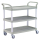 BS102-12517 - Etagenwagen 808LA-3 "grau-weiß"- 3 EtagenTragkraft: 240kg. (max. 80kg. pro Etage) - 1100x520x1020mm