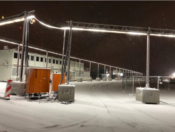 SHADA LED - Arbeitskettenleuchten 25m 185W 20000lm 5000K IP65  - Schutzklasse II Baustellenbeleuchtung Baulicht Lichtschläuche Lichtband #1