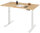 RAU Schreibtisch adlatus 100, B1250xT800xH650-1300mm, lichtgrau, B-Platte-25 mm, 08-ST-125-080-7035-B