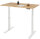 RAU Schreibtisch adlatus 100, B1250xT800xH650-1300mm, lichtgrau, B-Platte-25 mm, 08-ST-125-080-7035-B