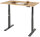 RAU Schreibtisch adlatus 100, B1250xT800xH650-1300mm, tiefschwarz, B-Platte-25 mm, 08-ST-125-080-9005-B