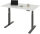 RAU Schreibtisch adlatus 100, B1250xT800xH650-1300mm, tiefschwarz, M-Platte-22 mm, 08-ST-125-080-9005-M