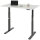 RAU Schreibtisch adlatus 100, B1250xT800xH650-1300mm, tiefschwarz, M-Platte-22 mm, 08-ST-125-080-9005-M