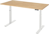RAU Schreibtisch adlatus 100, B1500xT800xH650-1300mm,...