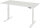 RAU Schreibtisch adlatus 100, B1500xT800xH650-1300mm, lichtgrau, M-Platte-22 mm, 08-ST-150-080-7035-M