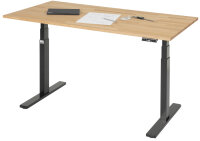 RAU Schreibtisch adlatus 100, B1500xT800xH650-1300mm,...