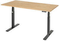RAU Schreibtisch adlatus 100, B1500xT800xH650-1300mm,...