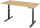 RAU Schreibtisch adlatus 100, B1500xT800xH650-1300mm, tiefschwarz, B-Platte-25 mm, 08-ST-150-080-9005-B