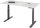 RAU Schreibtisch adlatus 100, B1500xT800xH650-1300mm, tiefschwarz, M-Platte-22 mm, 08-ST-150-080-9005-M