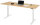 RAU Schreibtisch adlatus 100, B2000xT800xH650-1300mm, lichtgrau, B-Platte-25 mm, 08-ST-200-080-7035-B