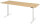 RAU Schreibtisch adlatus 100, B2000xT800xH650-1300mm, lichtgrau, B-Platte-25 mm, 08-ST-200-080-7035-B