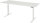 RAU Schreibtisch adlatus 100, B2000xT800xH650-1300mm, lichtgrau, M-Platte-22 mm, 08-ST-200-080-7035-M