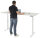 RAU Schreibtisch adlatus 100, B2000xT800xH650-1300mm, lichtgrau, M-Platte-22 mm, 08-ST-200-080-7035-M