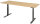 RAU Schreibtisch adlatus 100, B2000xT800xH650-1300mm, tiefschwarz, B-Platte-25 mm, 08-ST-200-080-9005-B