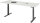 RAU Schreibtisch adlatus 100, B2000xT800xH650-1300mm, tiefschwarz, M-Platte-22 mm, 08-ST-200-080-9005-M