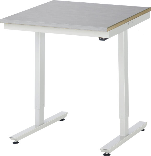 RAU Arbeitstisch elektrisch höhenverstellbar, B750xT800xH720-1120mm, ES-Platte-28 mm, 08-AT-075-080-ES