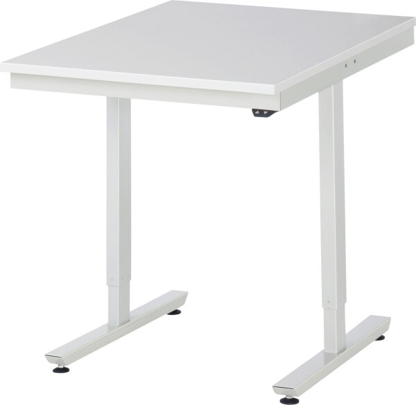 RAU Arbeitstisch elektrisch höhenverstellbar, B750xT1000xH720-1120mm, M-Platte-22 mm, 08-AT-075-100-M