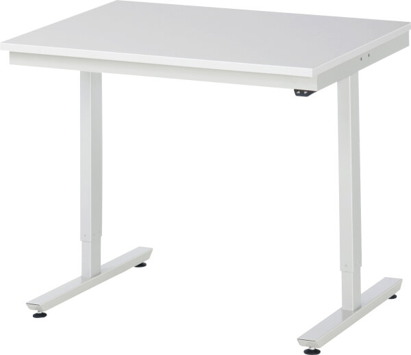 RAU Arbeitstisch elektrisch höhenverstellbar, B1000xT800xH720-1120mm, ME-Platte-28 mm, 08-AT-100-080-ME