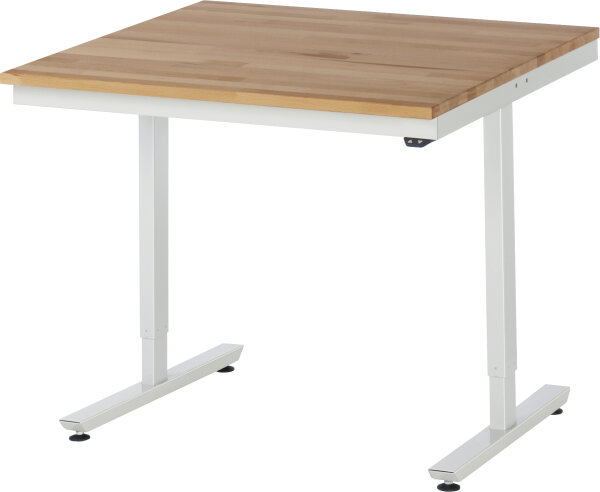 RAU Arbeitstisch elektrisch höhenverstellbar, B1000xT1000xH720-1120mm, B-Platte-25 mm, 08-AT-100-100-B