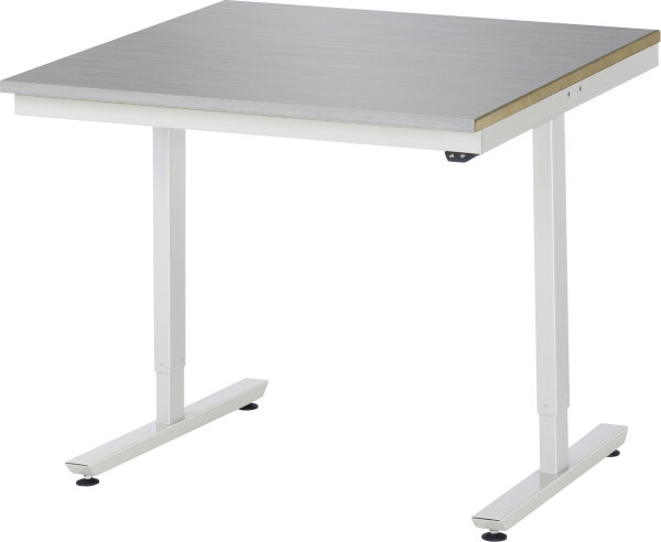 RAU Arbeitstisch elektrisch höhenverstellbar, B1000xT1000xH720-1120mm, ES-Platte-28 mm, 08-AT-100-100-ES