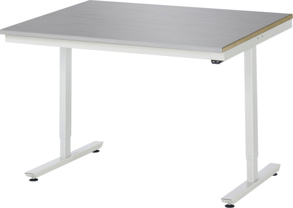 RAU Arbeitstisch elektrisch höhenverstellbar, B1250xT1000xH720-1120mm, ES-Platte-28 mm, 08-AT-125-100-ES