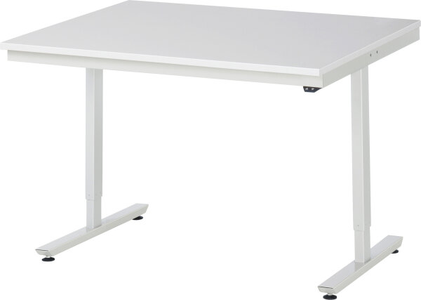 RAU Arbeitstisch elektrisch höhenverstellbar, B1250xT1000xH720-1120mm, ME-Platte-28 mm, 08-AT-125-100-ME
