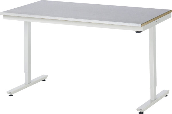 RAU Arbeitstisch elektrisch höhenverstellbar, B1500xT800xH720-1120mm, S-Platte-25 mm, 08-AT-150-080-S