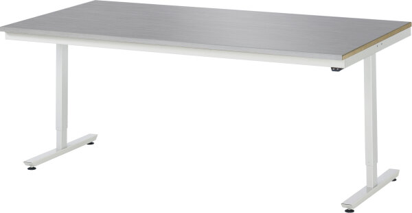 RAU Arbeitstisch elektrisch höhenverstellbar, B2000xT1000xH720-1120mm, ES-Platte-28 mm, 08-AT-200-100-ES