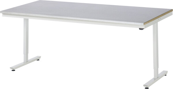 RAU Arbeitstisch elektrisch höhenverstellbar, B2000xT1000xH720-1120mm, S-Platte-25 mm, 08-AT-200-100-S
