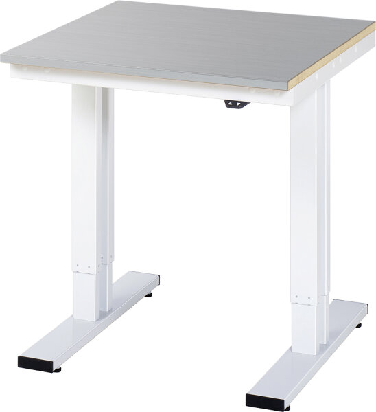 RAU Werktisch elektrisch höhenverstellbar, B750xT800xH720-1120mm, ES-Platte-28 mm, 08-WT-075-080-ES