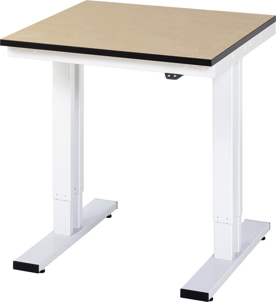RAU Werktisch elektrisch höhenverstellbar, B750xT800xH720-1120mm, F-Platte-22 mm, 08-WT-075-080-F
