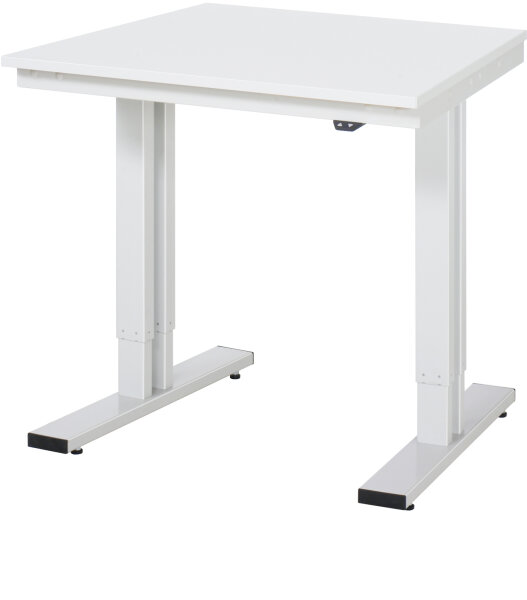 RAU Werktisch elektrisch höhenverstellbar, B750xT800xH720-1120mm, ME-Platte-28 mm, 08-WT-075-080-ME