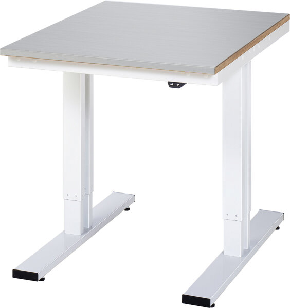 RAU Werktisch elektrisch höhenverstellbar, B750xT1000xH720-1120mm, ES-Platte-28 mm, 08-WT-075-100-ES