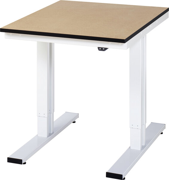 RAU Werktisch elektrisch höhenverstellbar, B750xT1000xH720-1120mm, F-Platte-22 mm, 08-WT-075-100-F