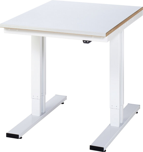 RAU Werktisch elektrisch höhenverstellbar, B750xT1000xH720-1120mm, S-Platte-25 mm, 08-WT-075-100-S
