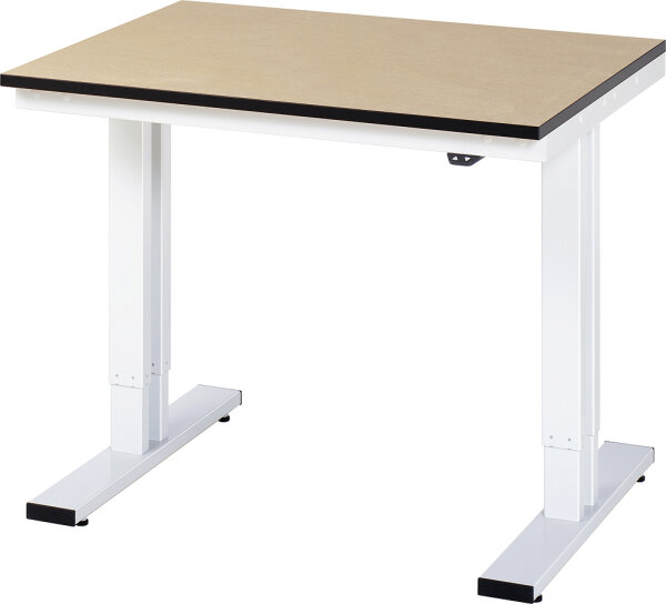 RAU Werktisch elektrisch höhenverstellbar, B1000xT800xH720-1120mm, F-Platte-22 mm, 08-WT-100-080-F