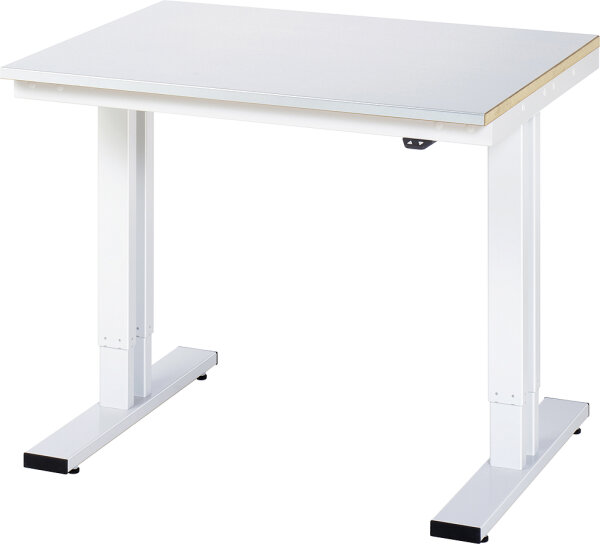 RAU Werktisch elektrisch höhenverstellbar, B1000xT800xH720-1120mm, S-Platte-25 mm, 08-WT-100-080-S
