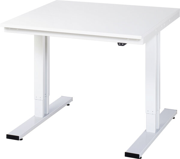 RAU Werktisch elektrisch höhenverstellbar, B1000xT1000xH720-1120mm, M-Platte-22 mm, 08-WT-100-100-M