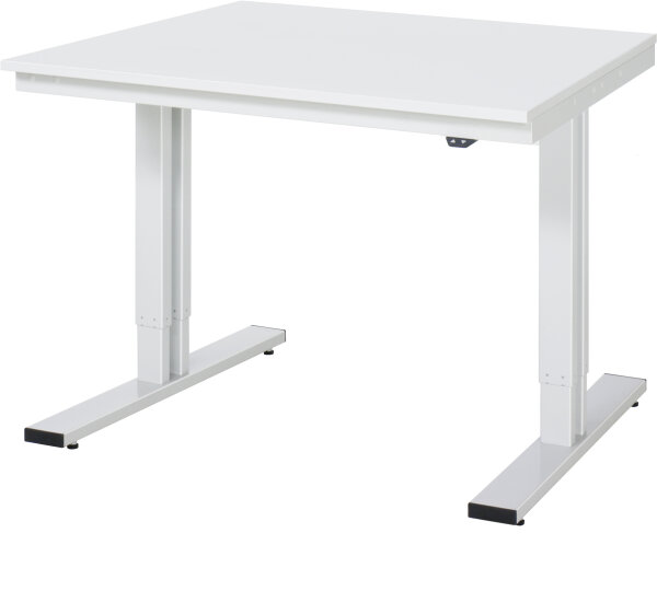 RAU Werktisch elektrisch höhenverstellbar, B1000xT1000xH720-1120mm, ME-Platte-28 mm, 08-WT-100-100-ME
