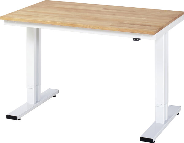 RAU Werktisch elektrisch höhenverstellbar, B1250xT800xH720-1120mm, B-Platte-25 mm, 08-WT-125-080-B