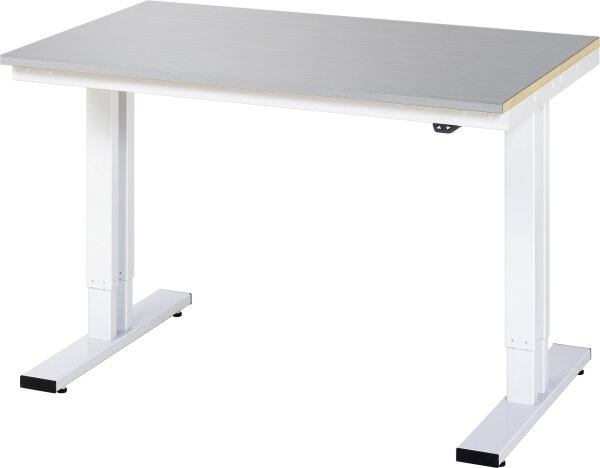 RAU Werktisch elektrisch höhenverstellbar, B1250xT800xH720-1120mm, ES-Platte-28 mm, 08-WT-125-080-ES