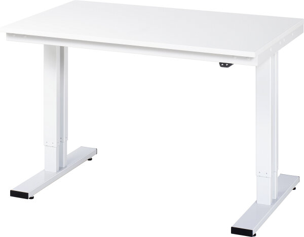 RAU Werktisch elektrisch höhenverstellbar, B1250xT800xH720-1120mm, M-Platte-22 mm, 08-WT-125-080-M