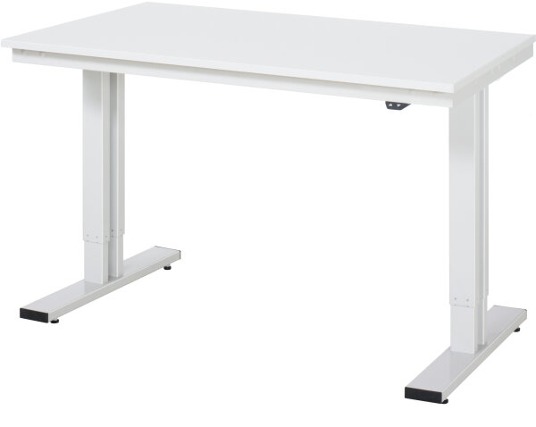 RAU Werktisch elektrisch höhenverstellbar, B1250xT800xH720-1120mm, ME-Platte-28 mm, 08-WT-125-080-ME