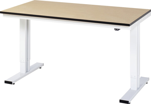 RAU Werktisch elektrisch höhenverstellbar, B1500xT800xH720-1120mm, F-Platte-22 mm, 08-WT-150-080-F